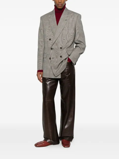 Saint Laurent double-breasted check jacket