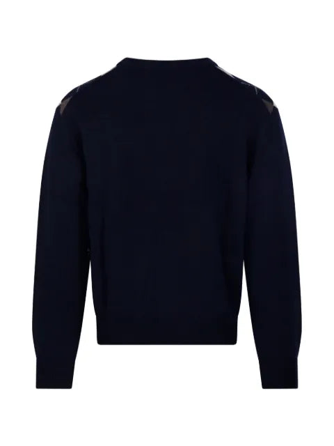 DUNST argyle-knit sweater